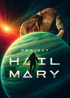 Project Hail Mary Space Poster