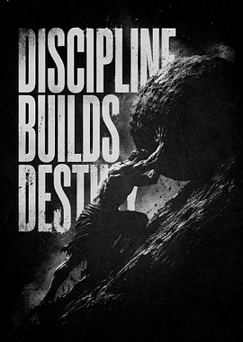 Sisyphus Discipline Builds Destiny Poster