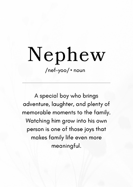 Definition of Nephew - Meaningful Gift
