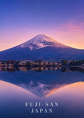 Mount Fuji Sunset Reflection