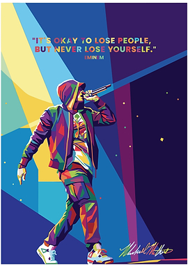 Eminem Pop Art Inspirational Poster