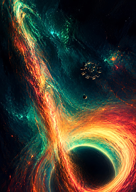 Interstellar Black Hole and Space Station