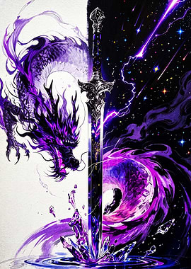 Purple Dragon and Cosmic Sword