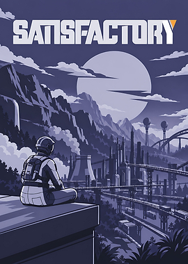 Satisfactory Game Poster Art