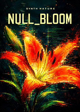Null Bloom Synth Nature Digital Art