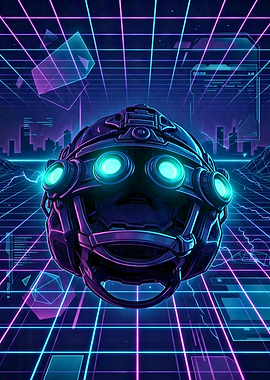 Cyberpunk Splinter Cell Neon Helmet