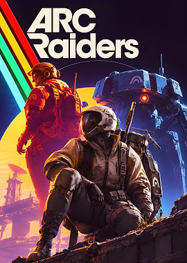 ARC Raiders Sci-Fi Soldier & Robot Post-Apocalyptic Gaming Poster
