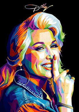Dolly Parton Pop Art Portrait