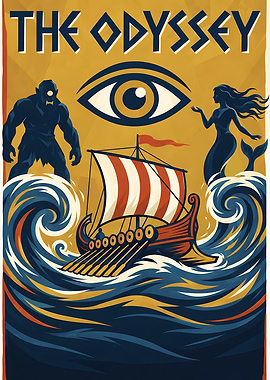 The Odyssey Mythological Poster