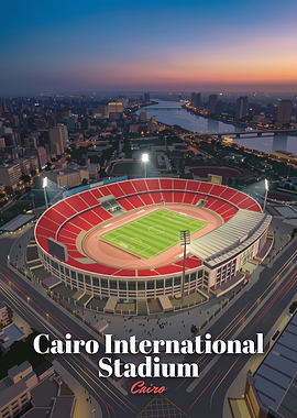 Cairo International Stadium Aerial View