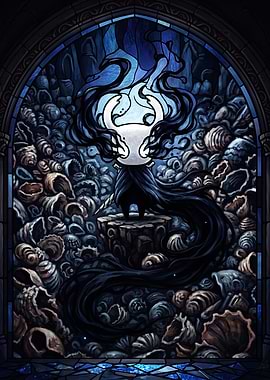 Hollow Knight Stained Glass Art