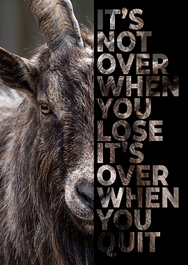 Inspirational Goat Motivational Poster