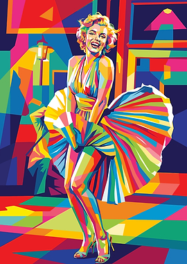 Pop Art Marilyn Monroe Illustration