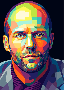 Jason Statham Pop Art Portrait