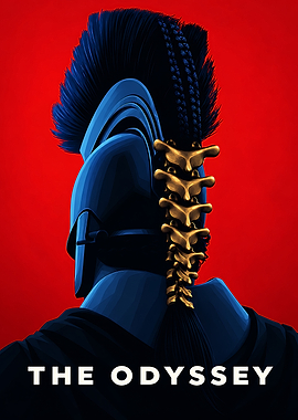 The Odyssey Spartan Helmet Poster