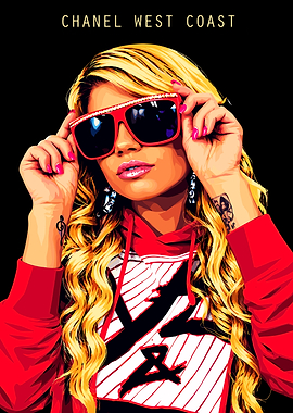 Chanel West Coast Pop Art Portrait
