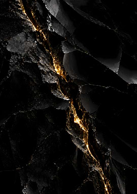 The Scar - Obsidian & Gold