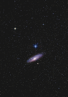 Andromeda Galaxy in Deep Space