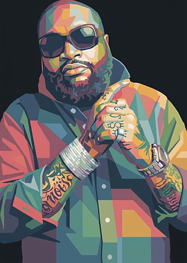 Rick Ross WPAP Pop Art Portrait