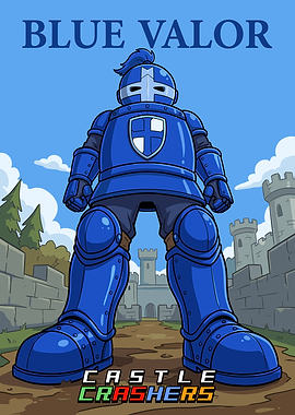 Blue Knight from Castle Crashers