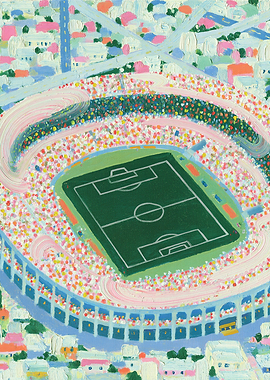 Impressionist Soccer Stadium