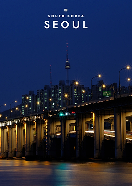 Seoul Cityscape at Night