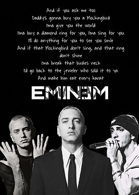 Eminem Mockingbird Lyrics Poster