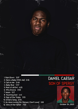 Daniel Caesar Son of Spergy Poster