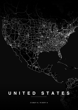 United States Highway Network Map