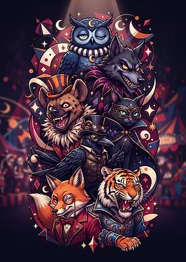 Mystical Circus Animal Ensemble