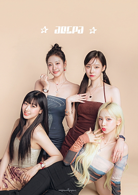 Aespa K-pop Group Portrait Poster
