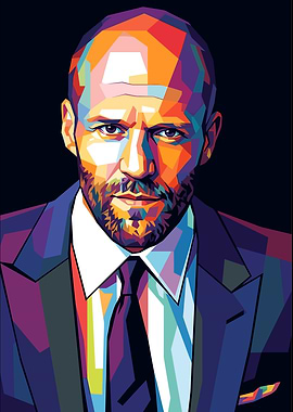 Jason Statham Pop Art Portrait