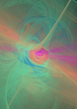 Abstract Fractal Energy Swirl
