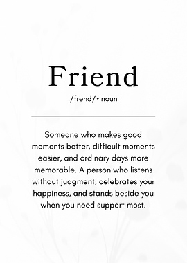 Definition of a Friend