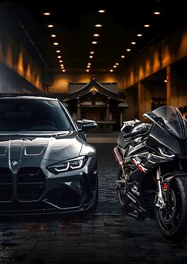BMW M Car and Motorcycle Duo