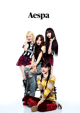 Aespa K-pop Group Poster