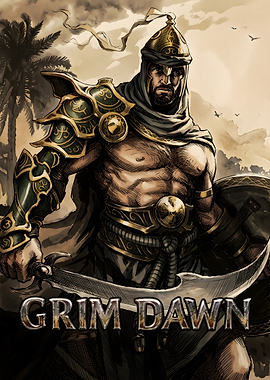 Grim Dawn Warrior Gaming Poster