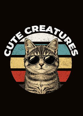 Cool Cat with Sunglasses Graphic