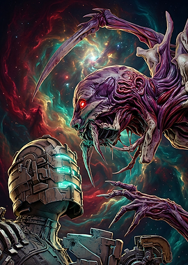 Isaac Clarke Confronts a Necromorph