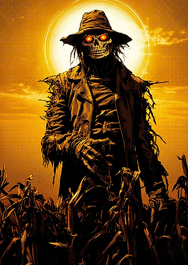 Scarecrow Horror Comic Book Art