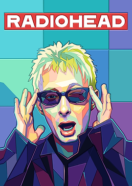 Radiohead Thom Yorke Pop Art Poster