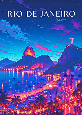 Rio de Janeiro Travel Poster