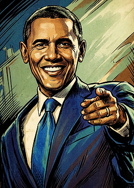 Barack Obama Pop Art Portrait