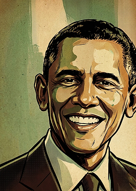 Barack Obama Pop Art Portrait