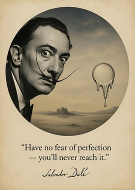 Salvador Dali Inspirational Quote Poster