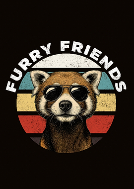 Cool Red Panda Furry Friends