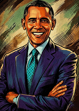 Barack Obama Pop Art Portrait