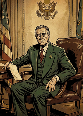 Franklin D. Roosevelt Presidential Portrait