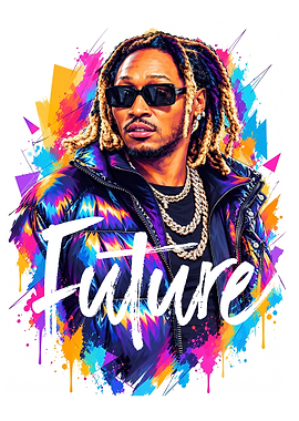 Future Rapper Colorful Pop Art Portrait