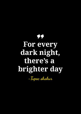 Tupac Shakur Inspirational Quote Poster